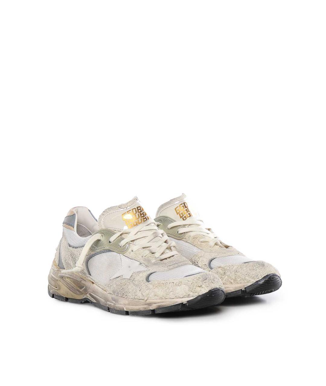 GOLDEN GOOSE DELUXE BRAND Белые замшевые низкие кроссовки / кеды, фото 2