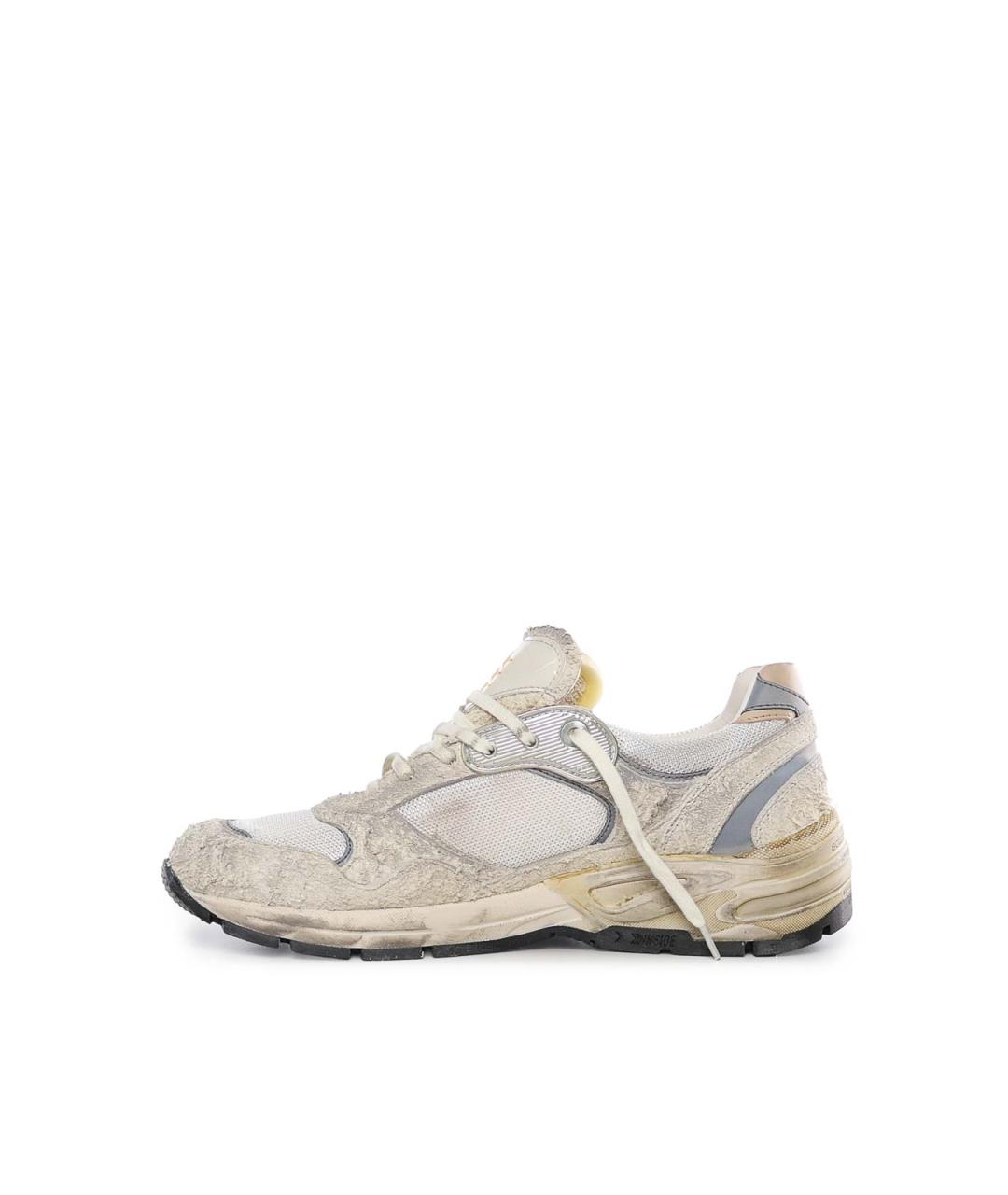GOLDEN GOOSE DELUXE BRAND Белые замшевые низкие кроссовки / кеды, фото 4