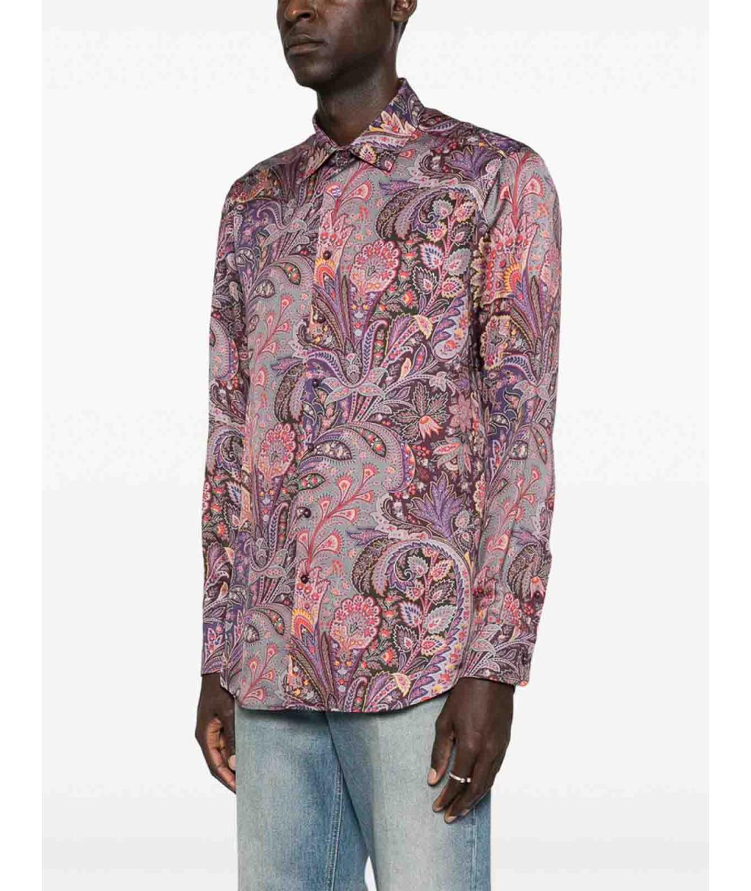 ETRO Фиолетовая кэжуал рубашка, фото 5