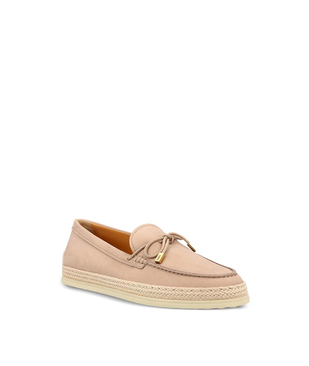 TOD'S Розовые кожаные балетки, фото 2