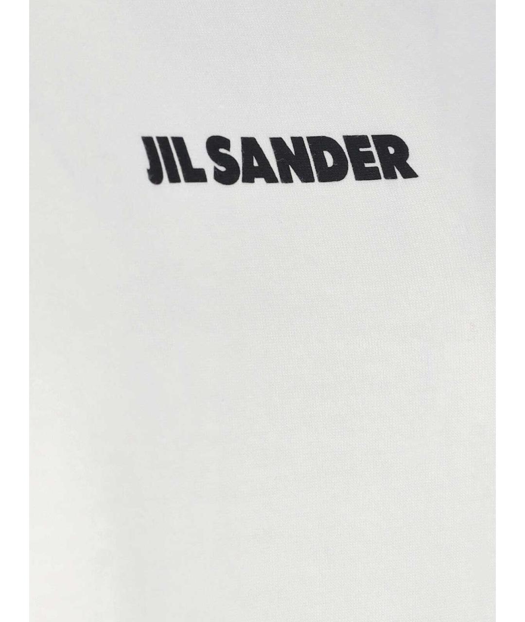 JIL SANDER Белый хлопковый джемпер / свитер, фото 3
