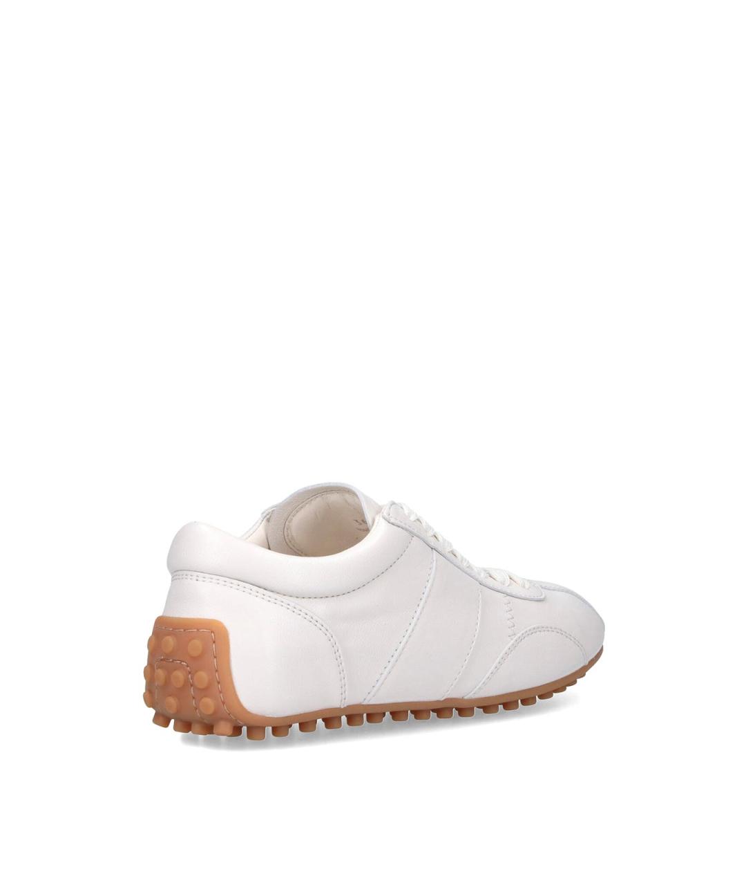 TOD'S Белые кожаные кроссовки, фото 4