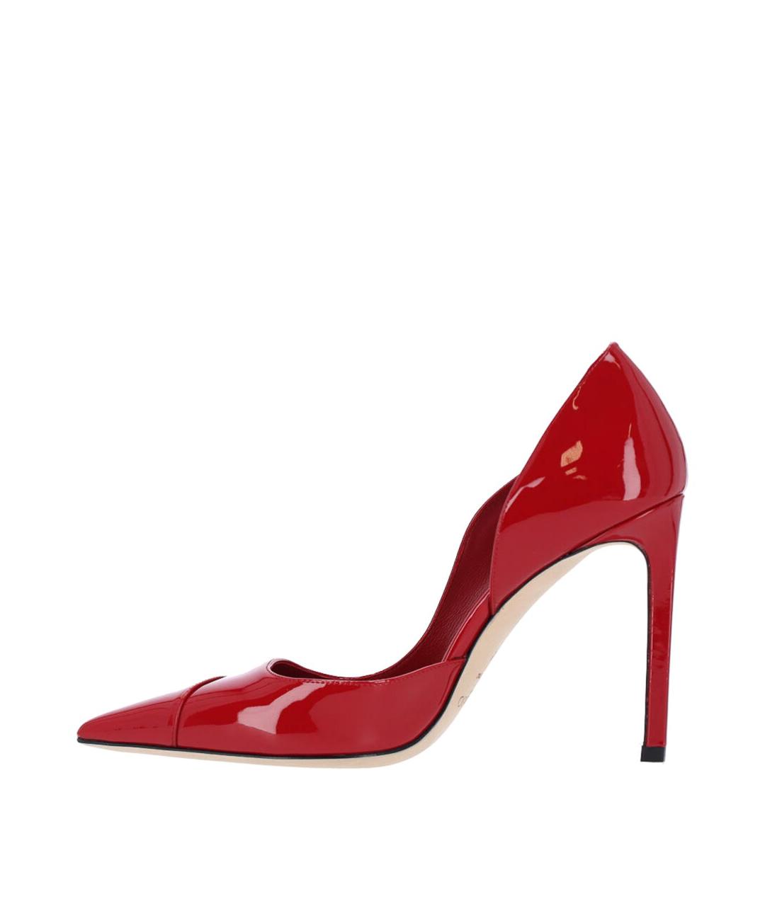 JIMMY CHOO Красные кожаные туфли, фото 3