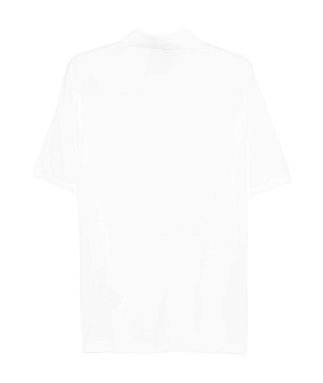 EMPORIO ARMANI Белый хлопковый джемпер / свитер, фото 2