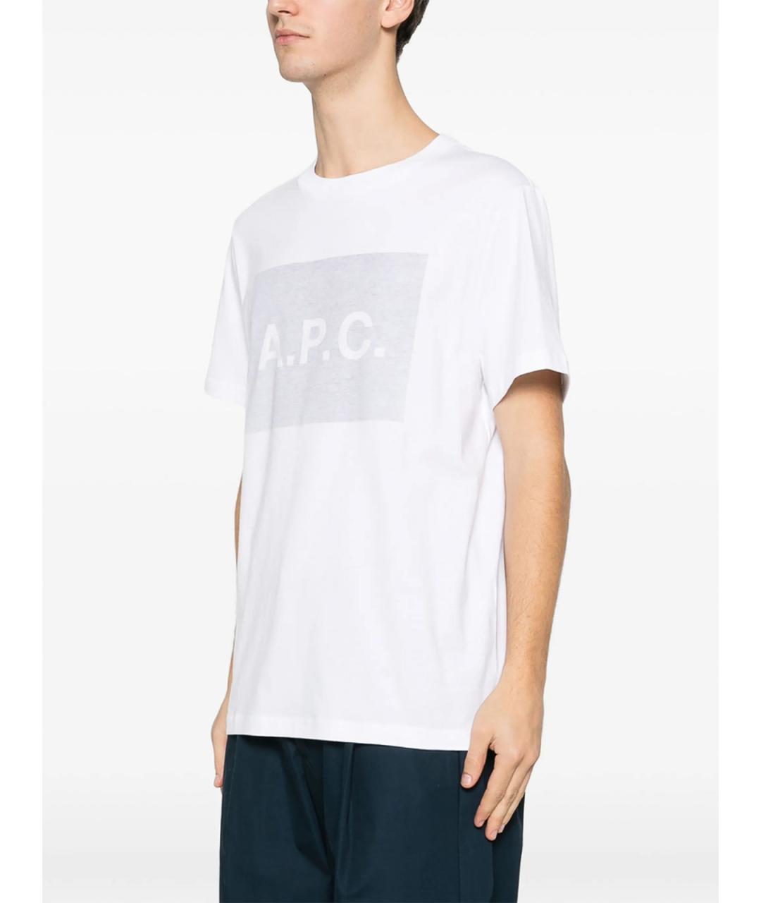 A.P.C. Белая хлопковая футболка, фото 5