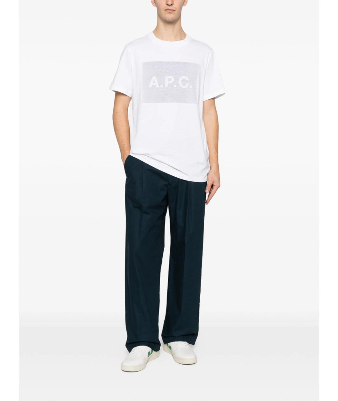 A.P.C. Белая хлопковая футболка, фото 3