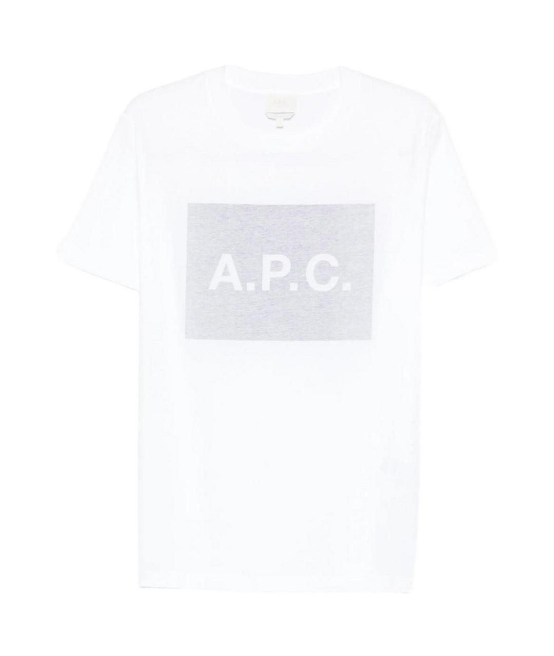 A.P.C. Белая хлопковая футболка, фото 1