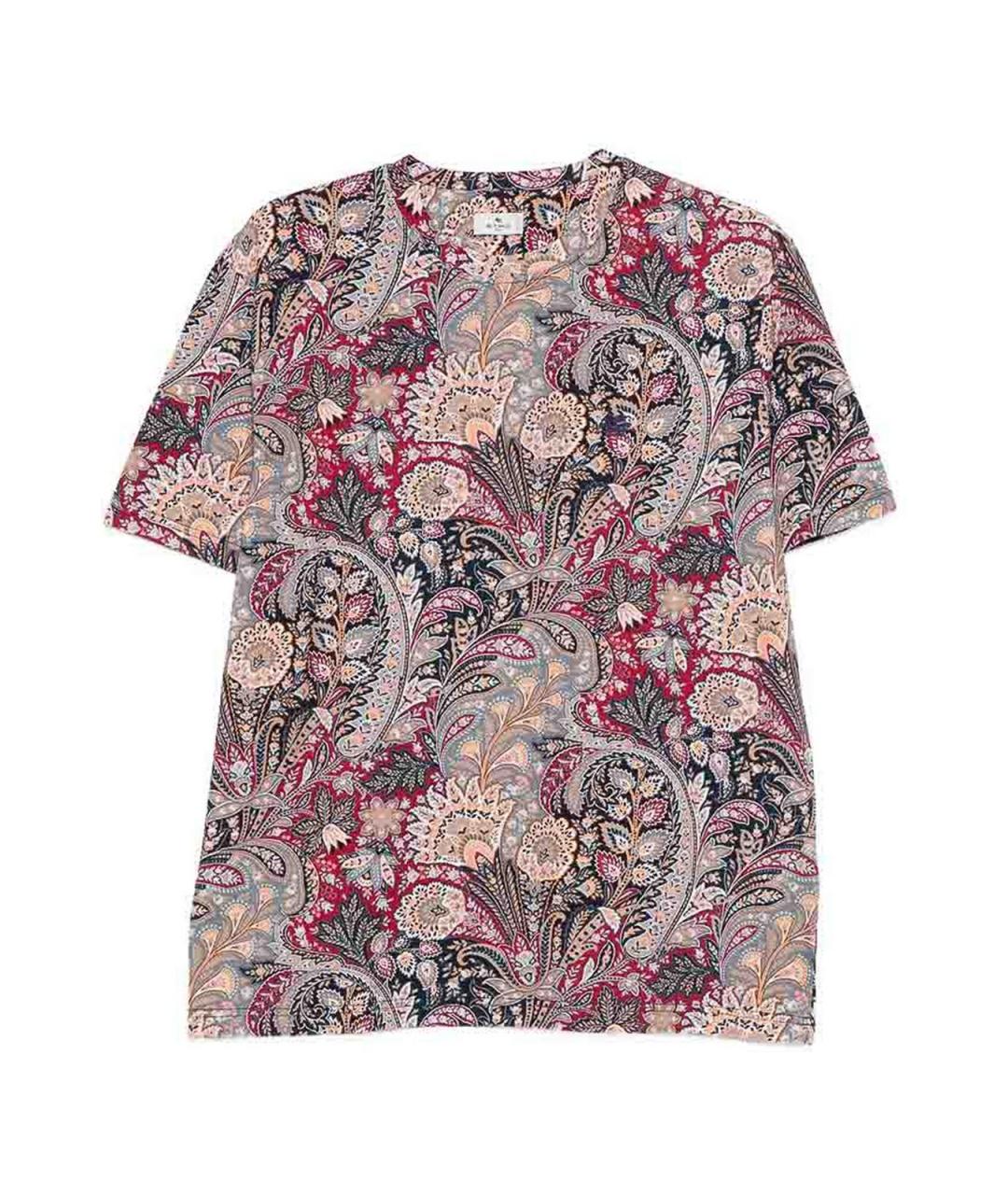 ETRO Красная хлопковая футболка, фото 1