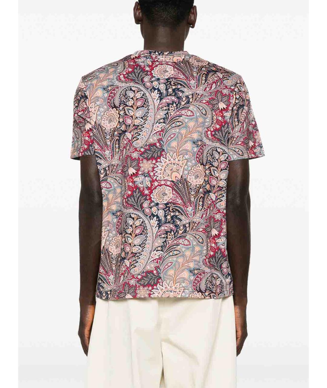 ETRO Красная хлопковая футболка, фото 5