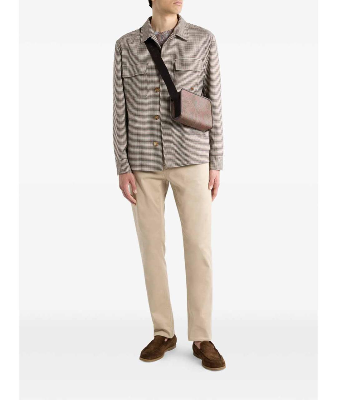 ETRO Бордовая хлопковая футболка, фото 4