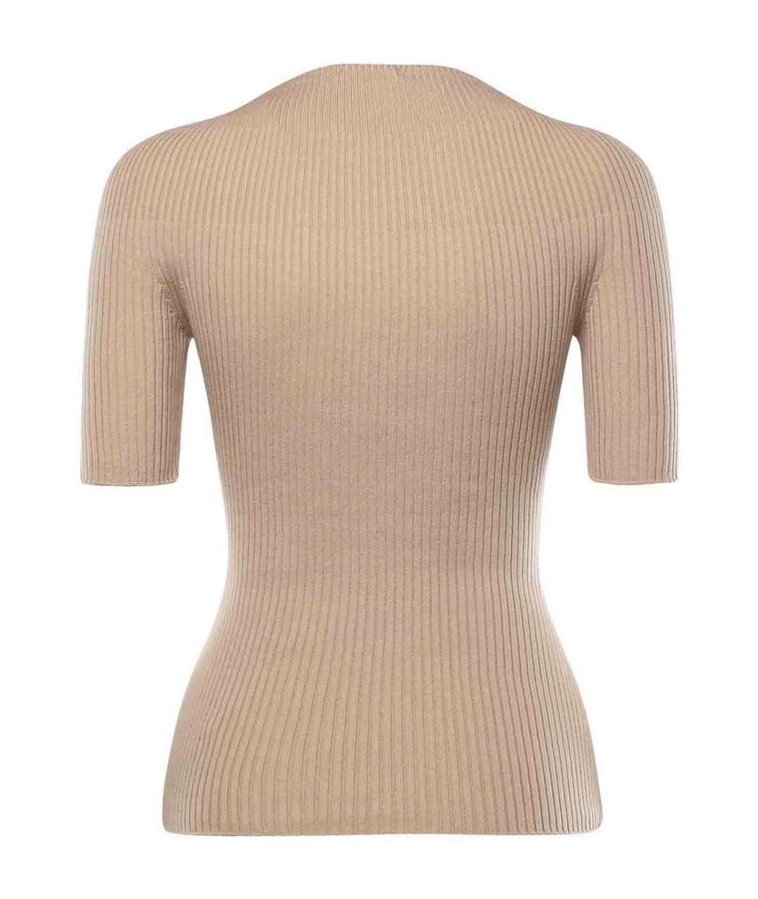 COURREGES Бежевый хлопковый джемпер / свитер, фото 3