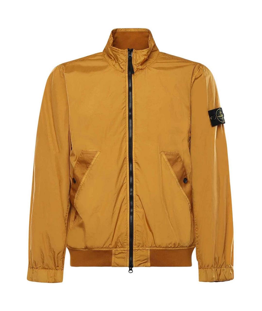 STONE ISLAND Оранжевая полиамидовая куртка, фото 1