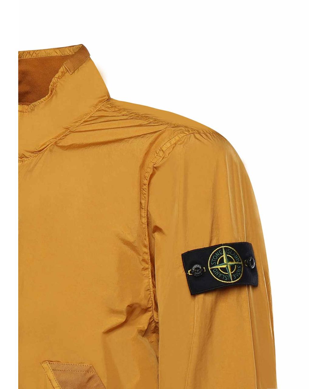 STONE ISLAND Оранжевая полиамидовая куртка, фото 2