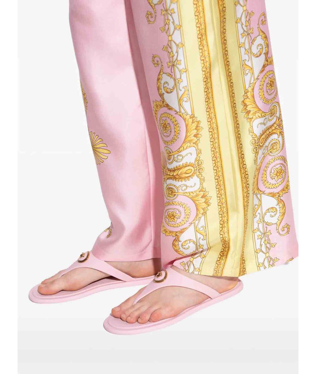VERSACE Розовые шлепанцы, фото 2
