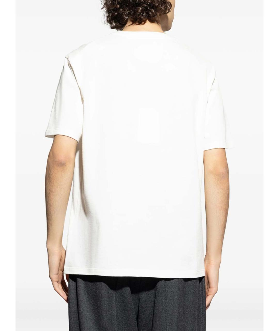 JIL SANDER Белая хлопковая футболка, фото 5