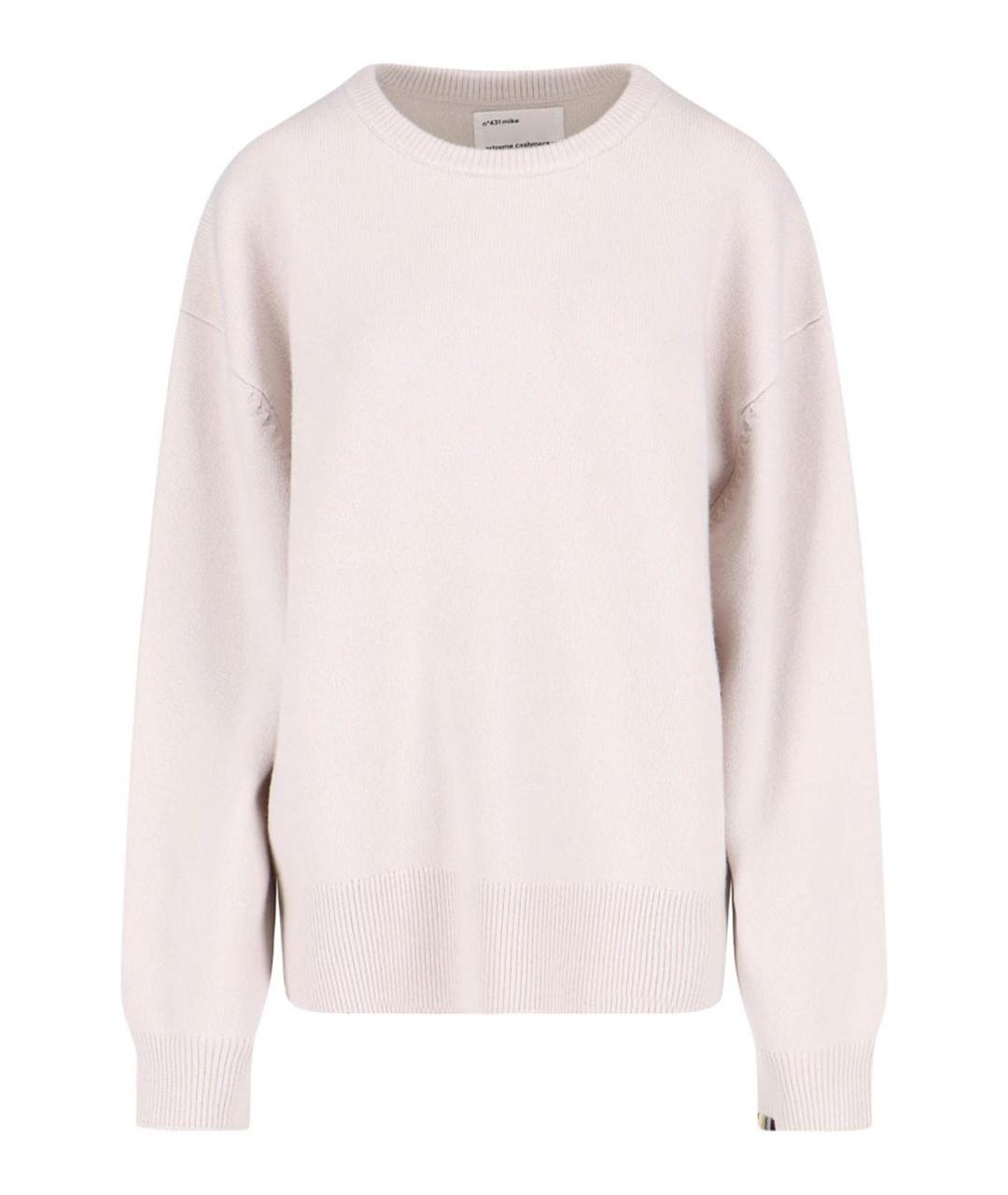 EXTREME CASHMERE Белый кашемировый джемпер / свитер, фото 1