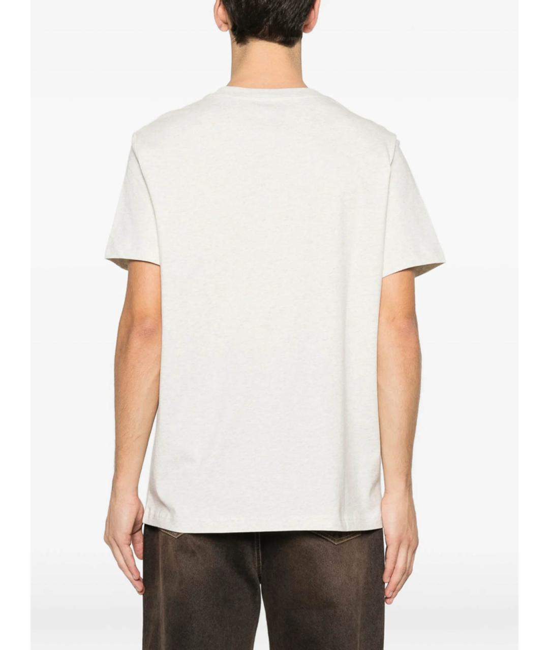 A.P.C. Бежевая хлопковая футболка, фото 2