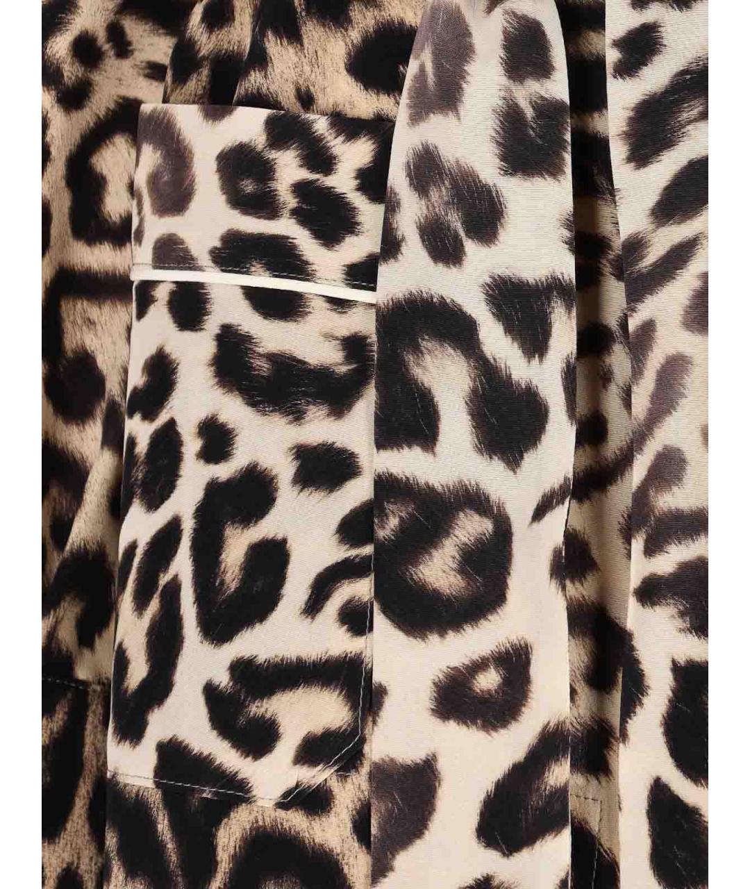 ERMANNO SCERVINO Коричневая шелковая рубашка, фото 3