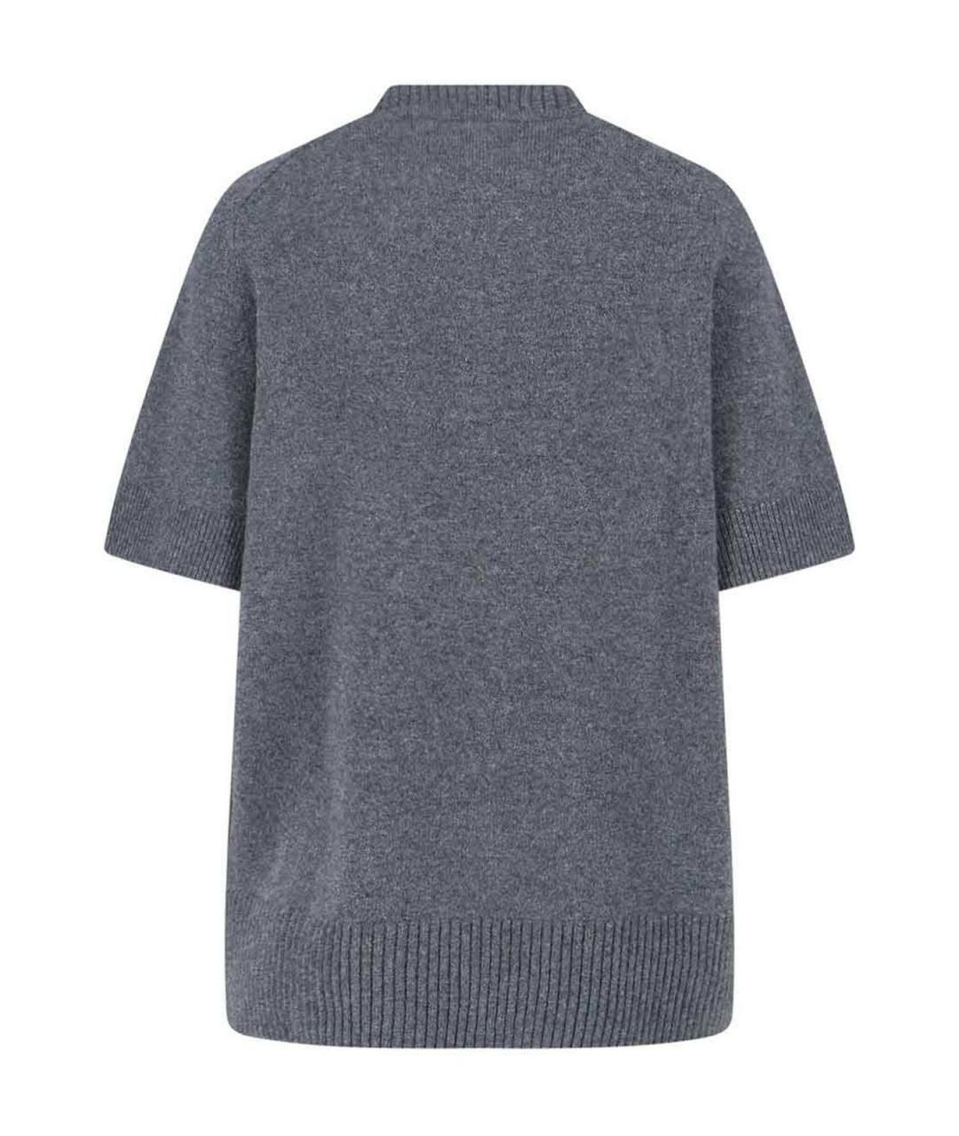 EXTREME CASHMERE Серый кашемировый джемпер / свитер, фото 2