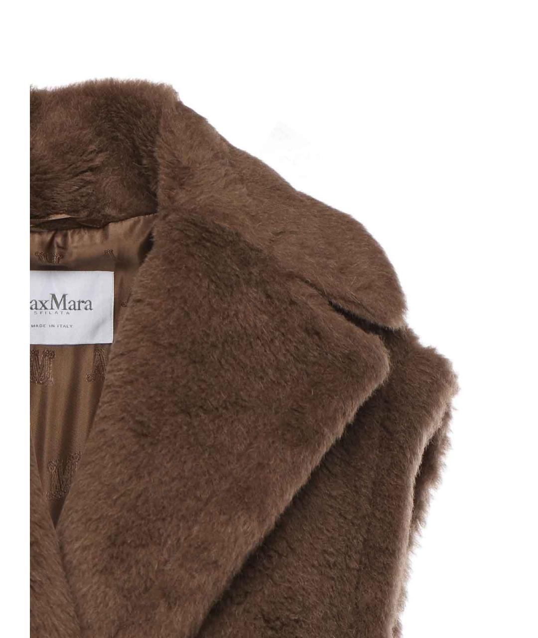 MAX MARA Коричневый шерстяной жилет, фото 2
