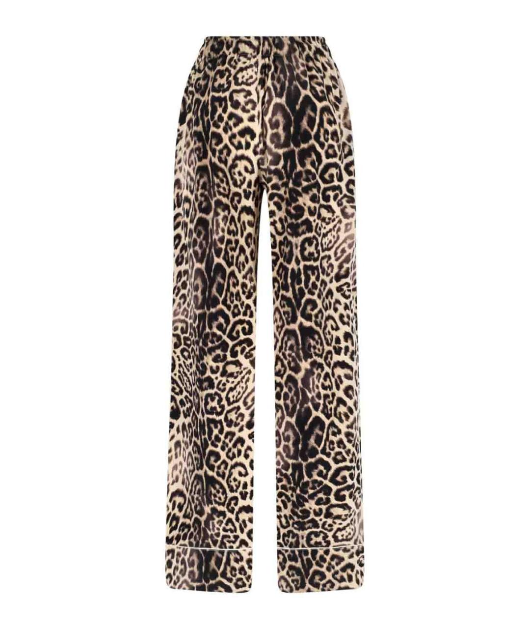 ERMANNO SCERVINO Коричневые шелковые брюки широкие, фото 2