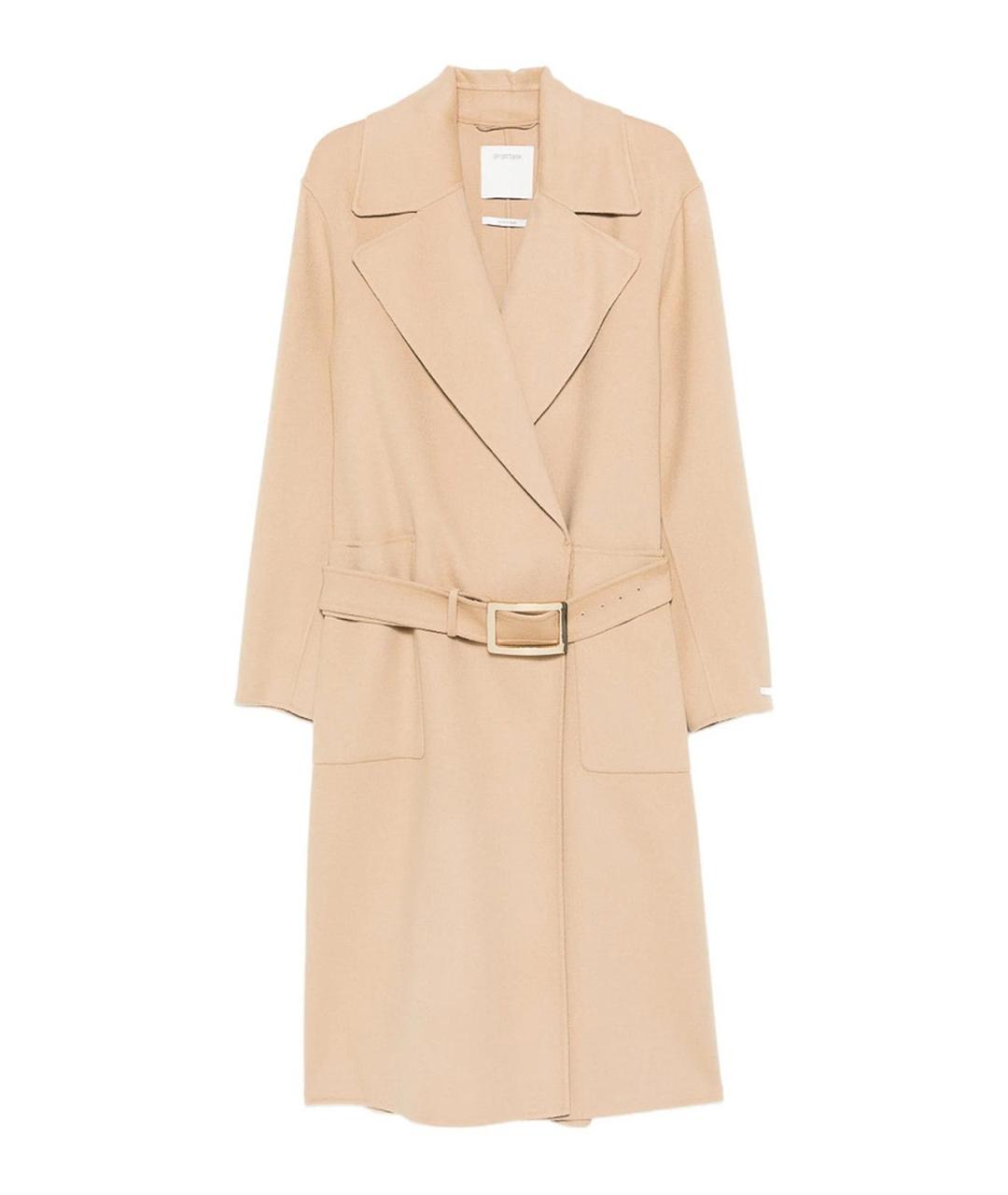 SPORTMAX Коричневое шерстяное пальто, фото 1