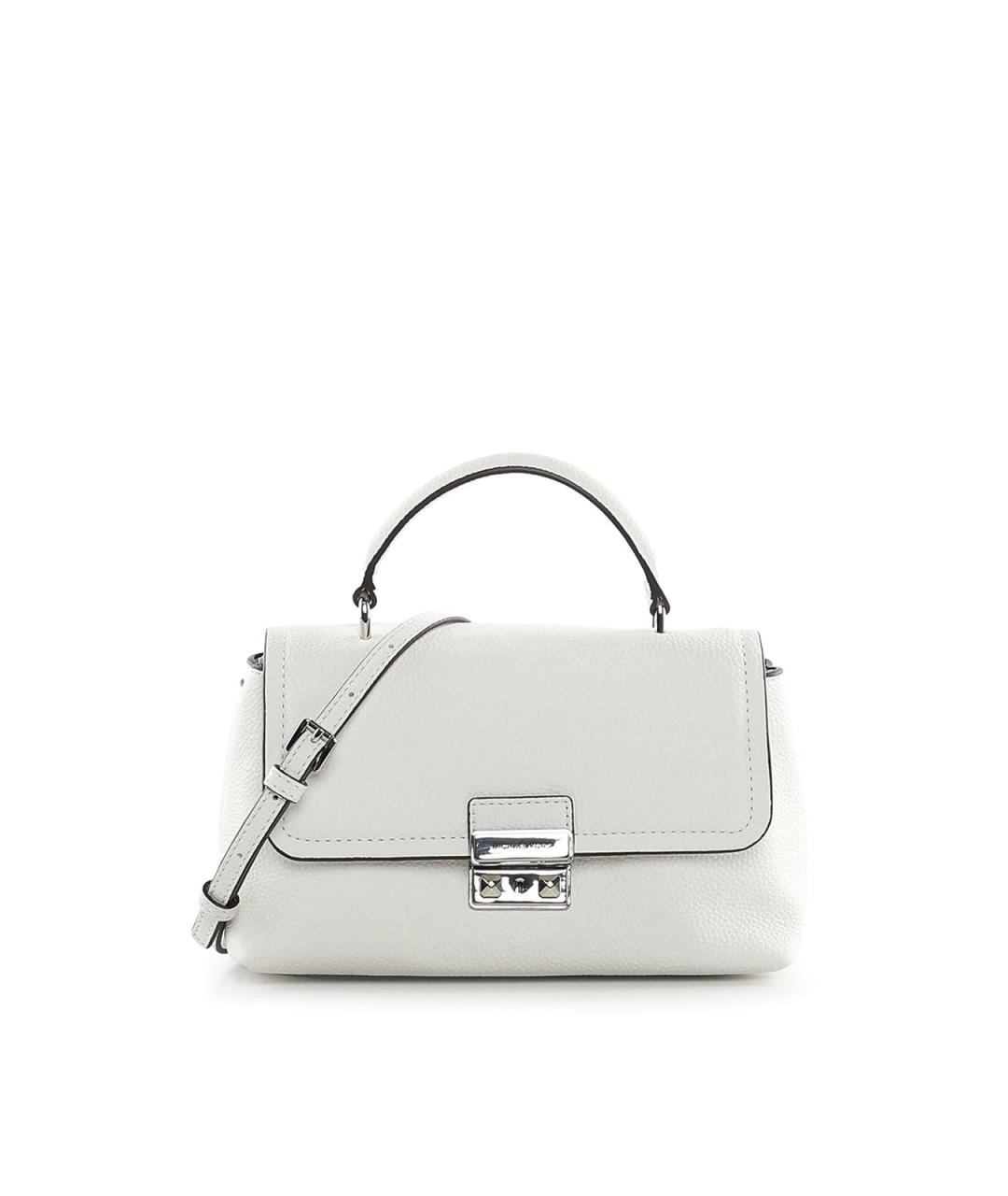 MICHAEL MICHAEL KORS Белая кожаная сумка с короткими ручками, фото 1