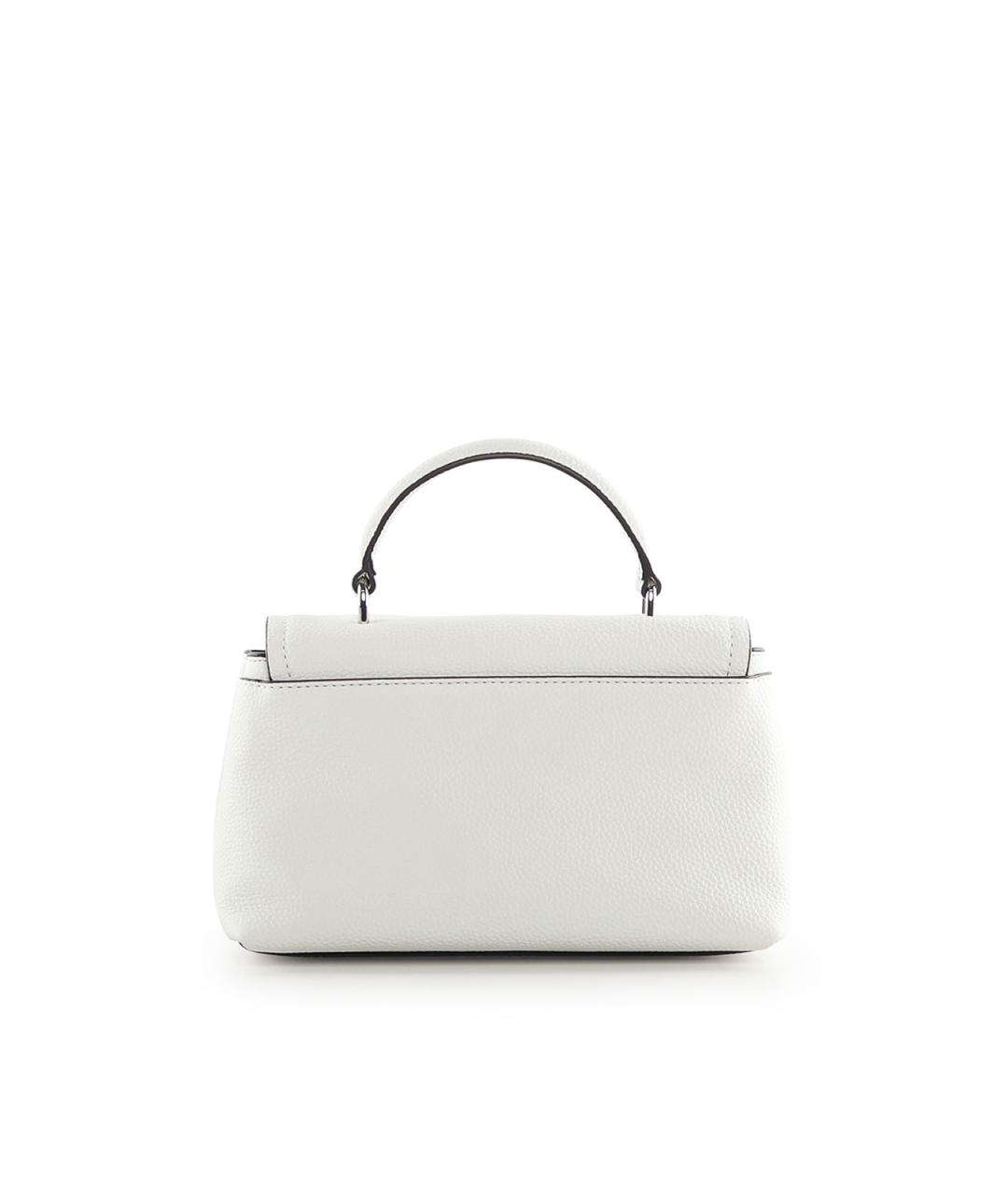 MICHAEL MICHAEL KORS Белая кожаная сумка с короткими ручками, фото 3