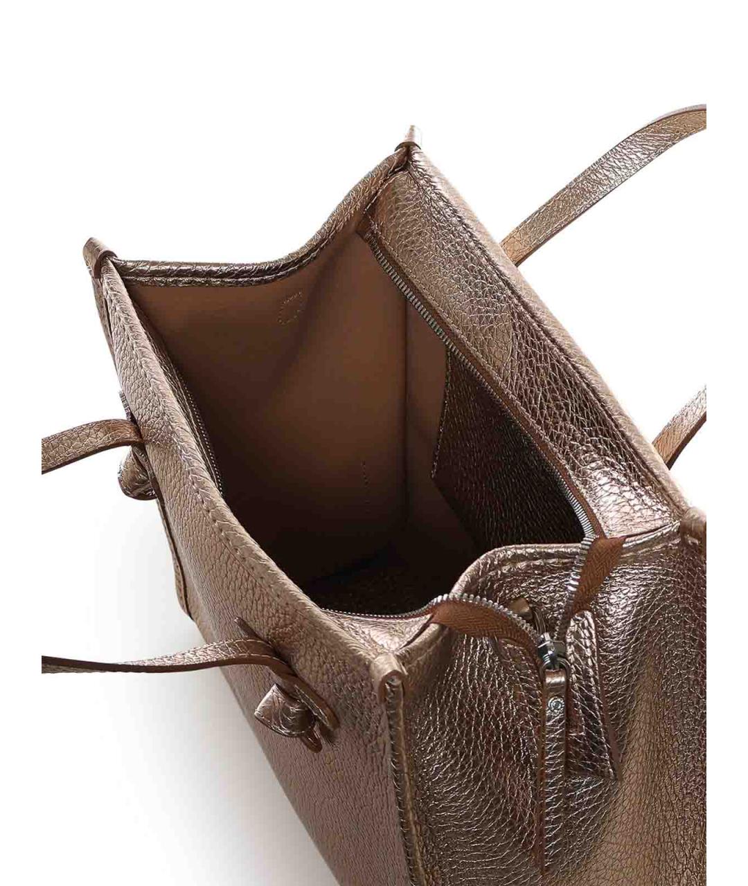 Gianni Chiarini Коричневая кожаная сумка тоут, фото 4