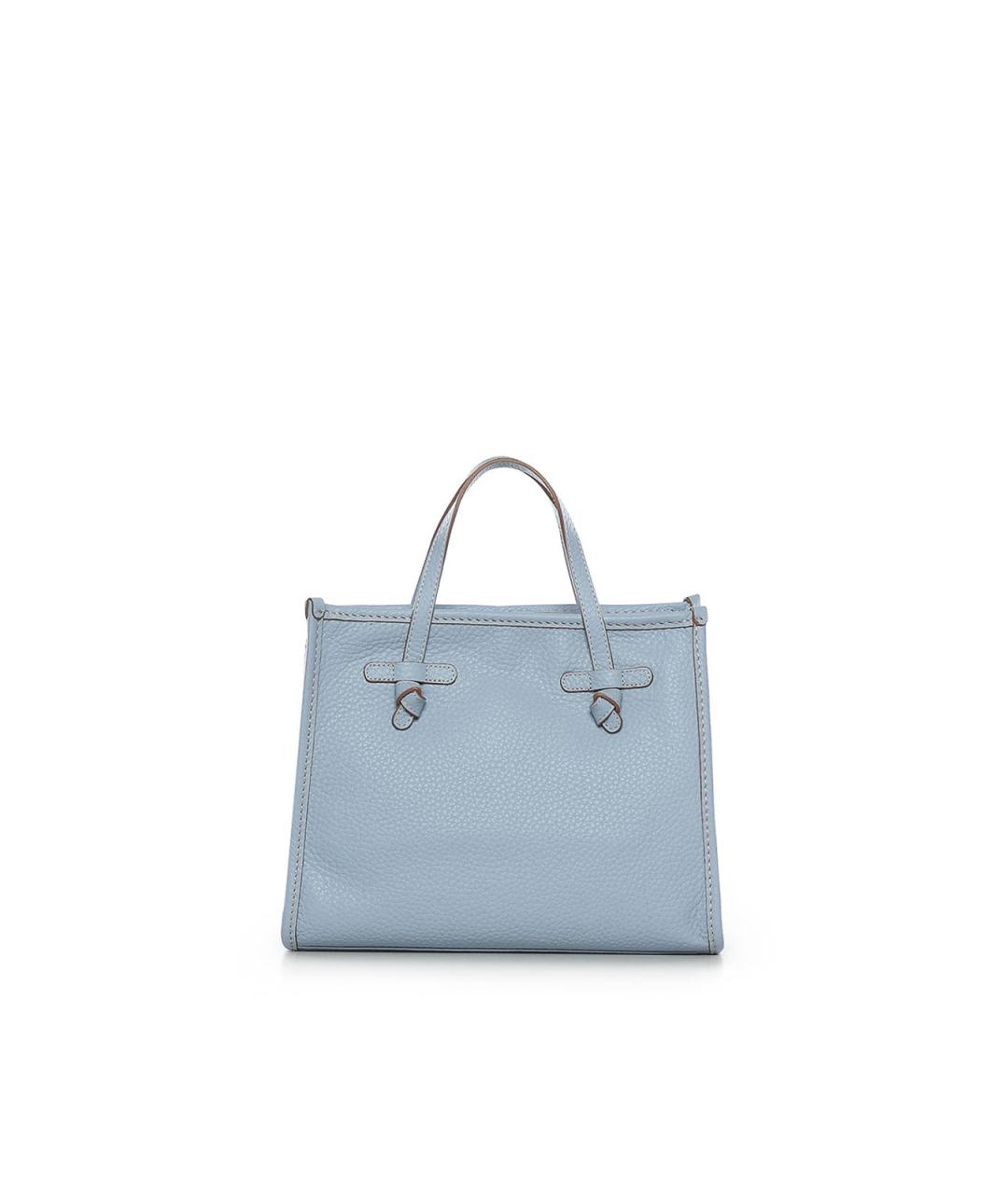 Gianni Chiarini Голубая кожаная сумка тоут, фото 3