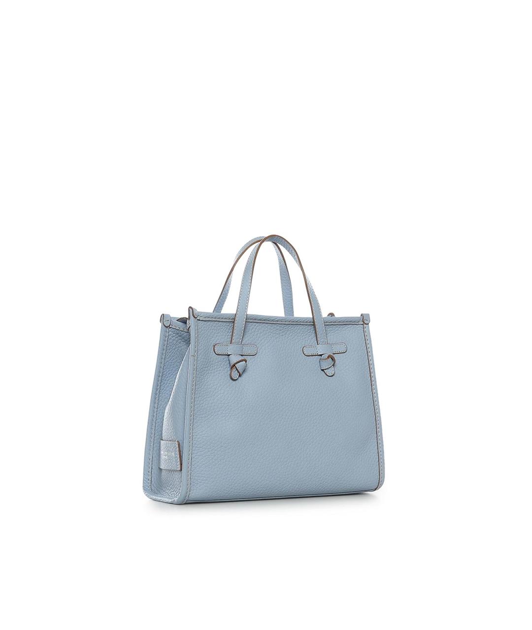 Gianni Chiarini Голубая кожаная сумка тоут, фото 2