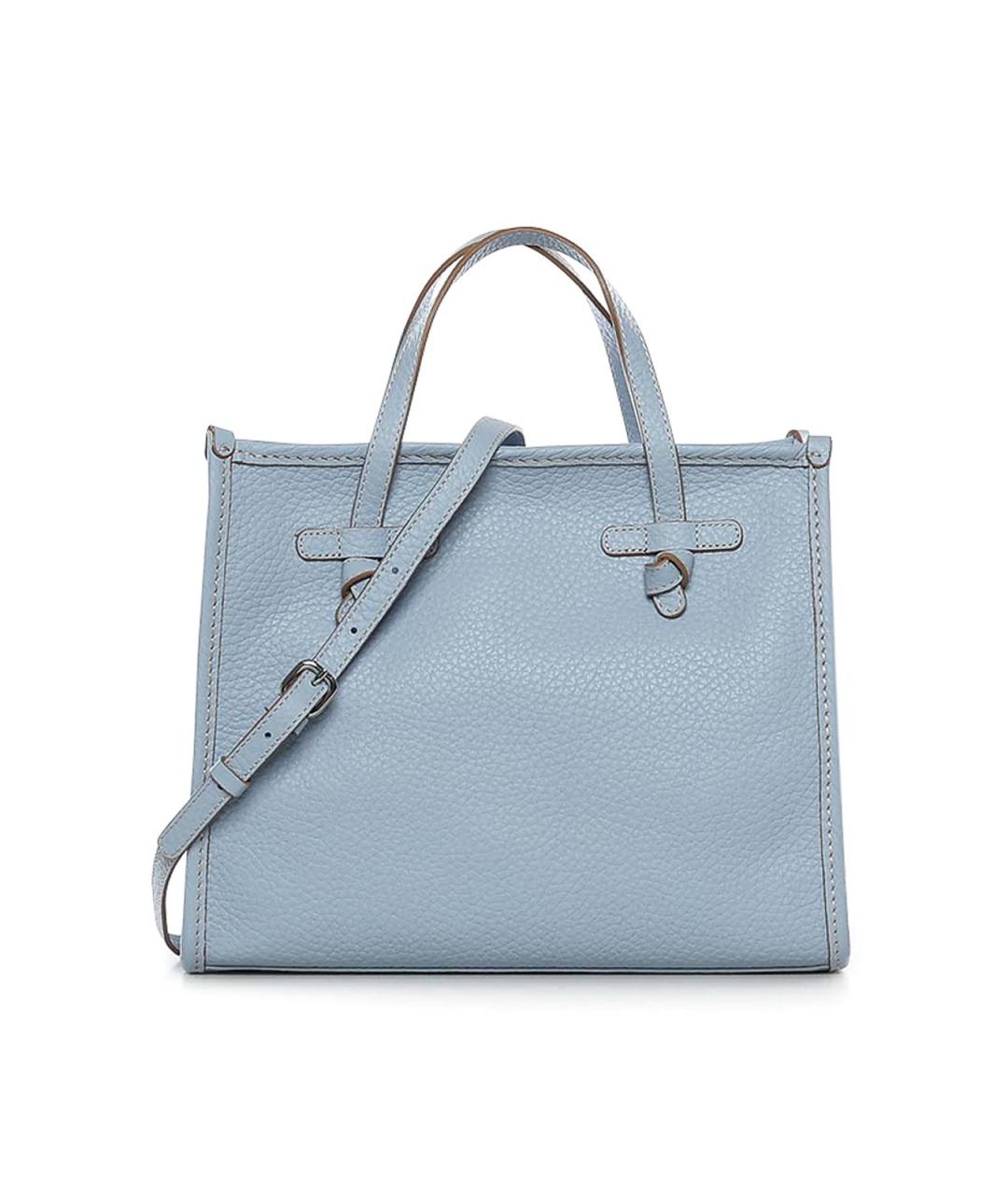 Gianni Chiarini Голубая кожаная сумка тоут, фото 1
