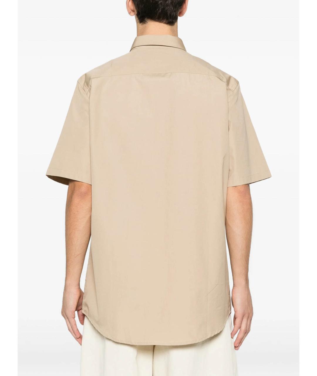 A.P.C. Бежевая хлопковая классическая рубашка, фото 4