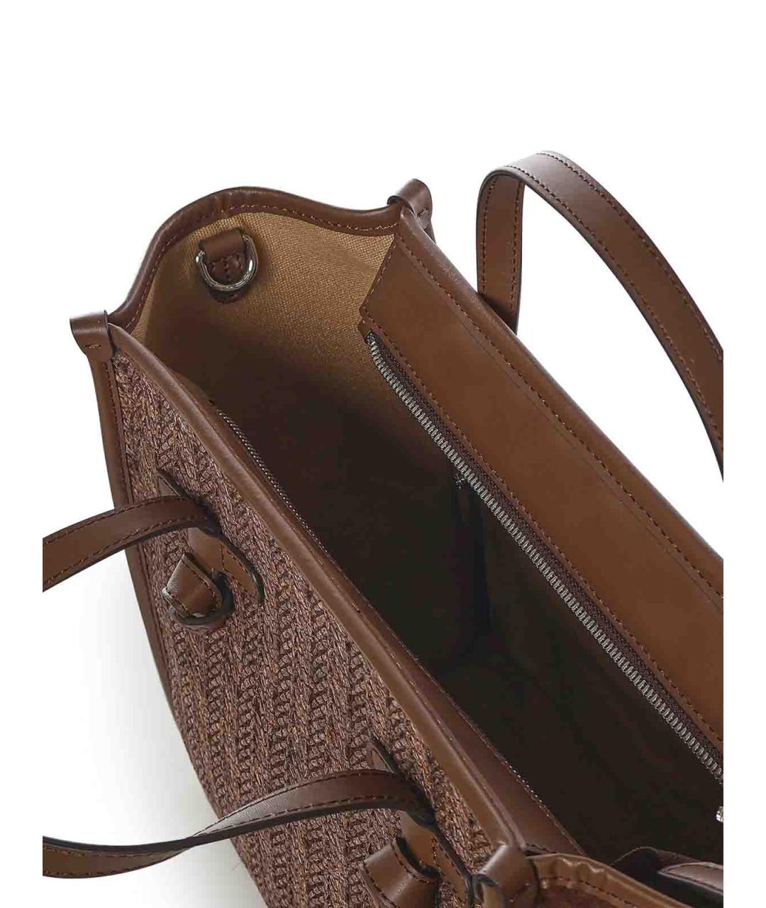 Gianni Chiarini Коричневая замшевая сумка тоут, фото 4