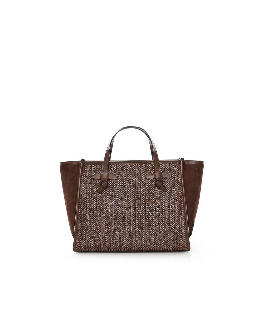 Gianni Chiarini Коричневая замшевая сумка тоут, фото 3