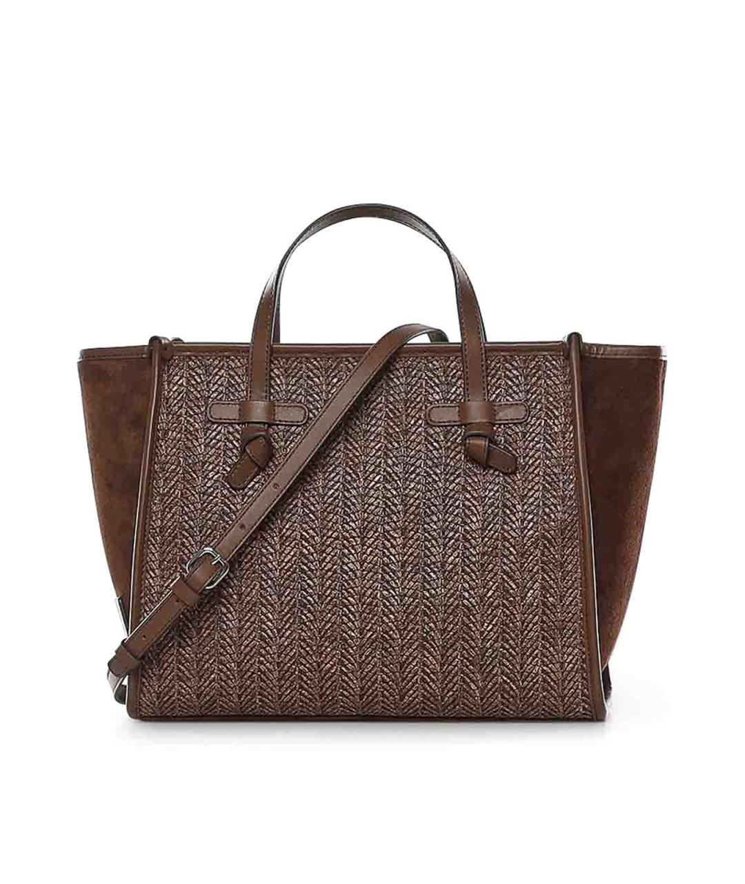 Gianni Chiarini Коричневая замшевая сумка тоут, фото 1