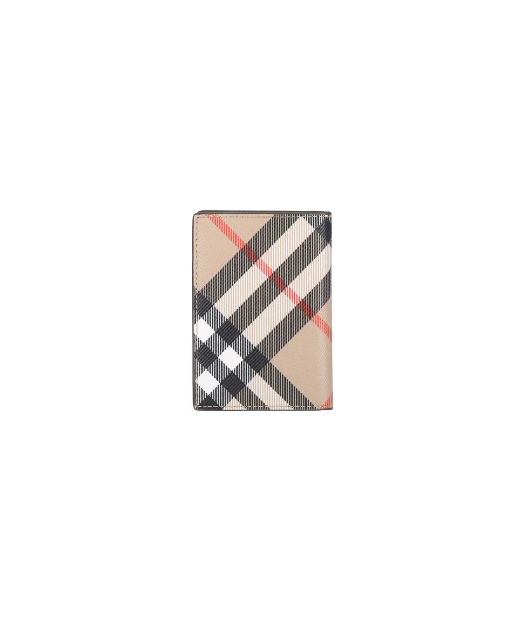 BURBERRY Бежевый полиуретановый кошелек, фото 3