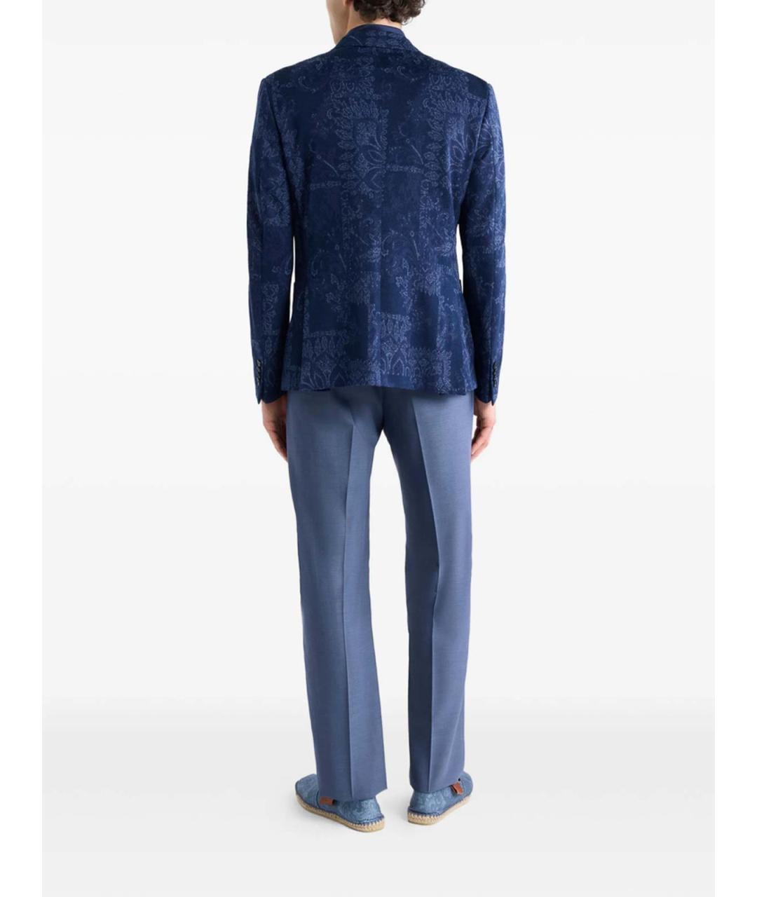 ETRO Синяя хлопковая куртка, фото 3