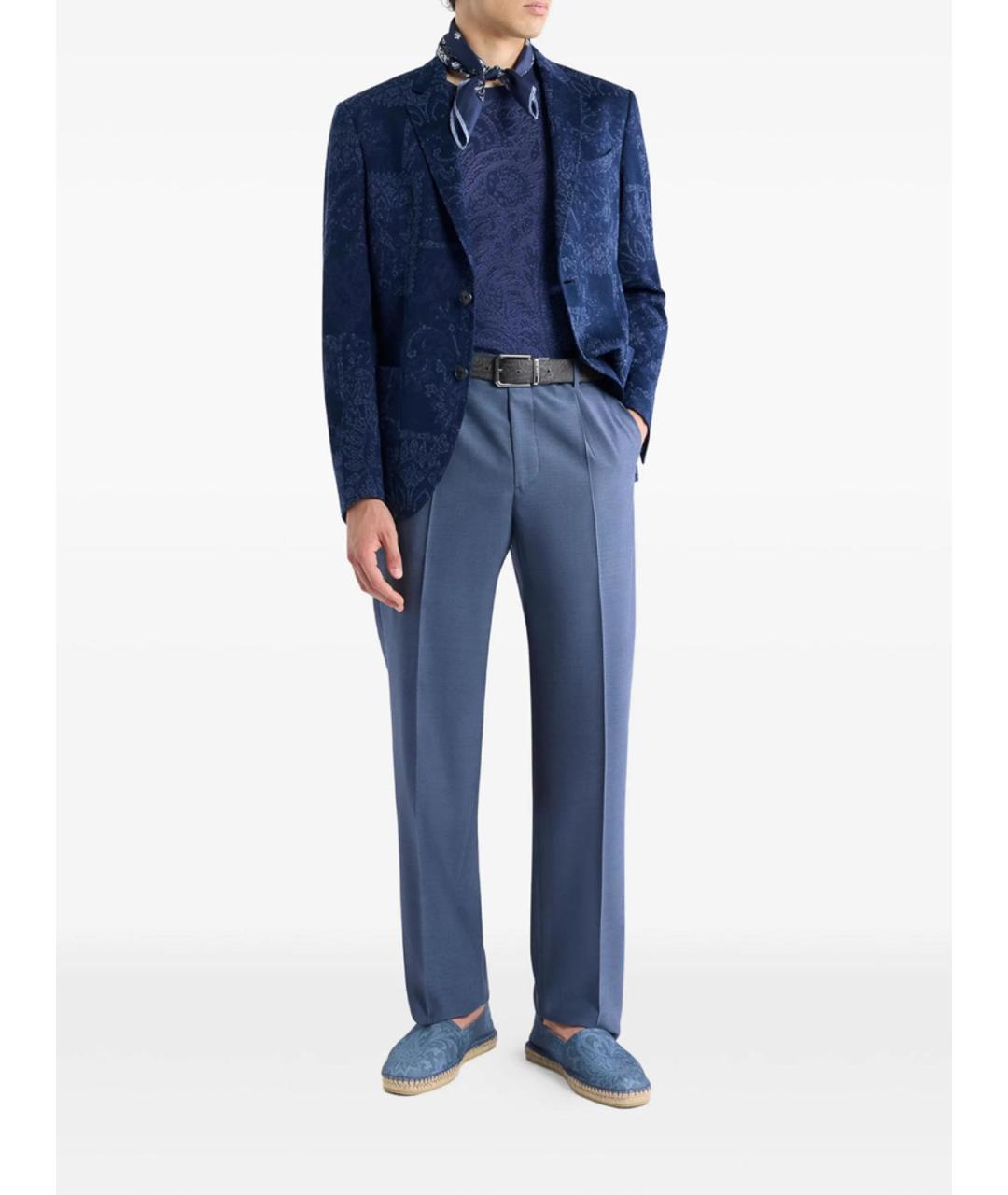 ETRO Синяя хлопковая куртка, фото 4