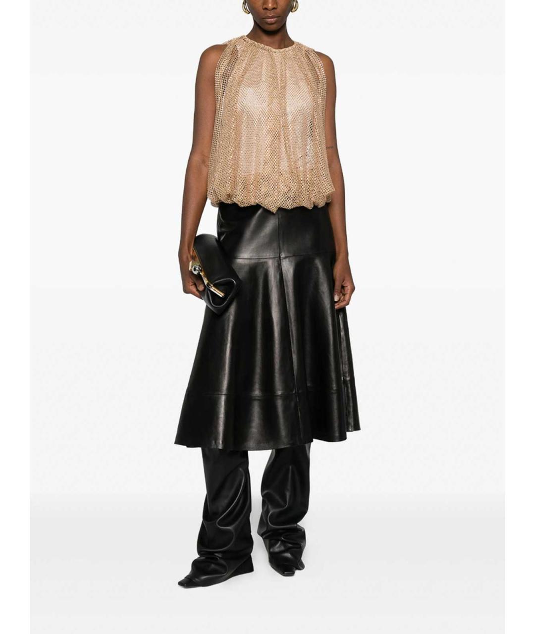 SPORTMAX Бежевая полиэстеровая майка, фото 3