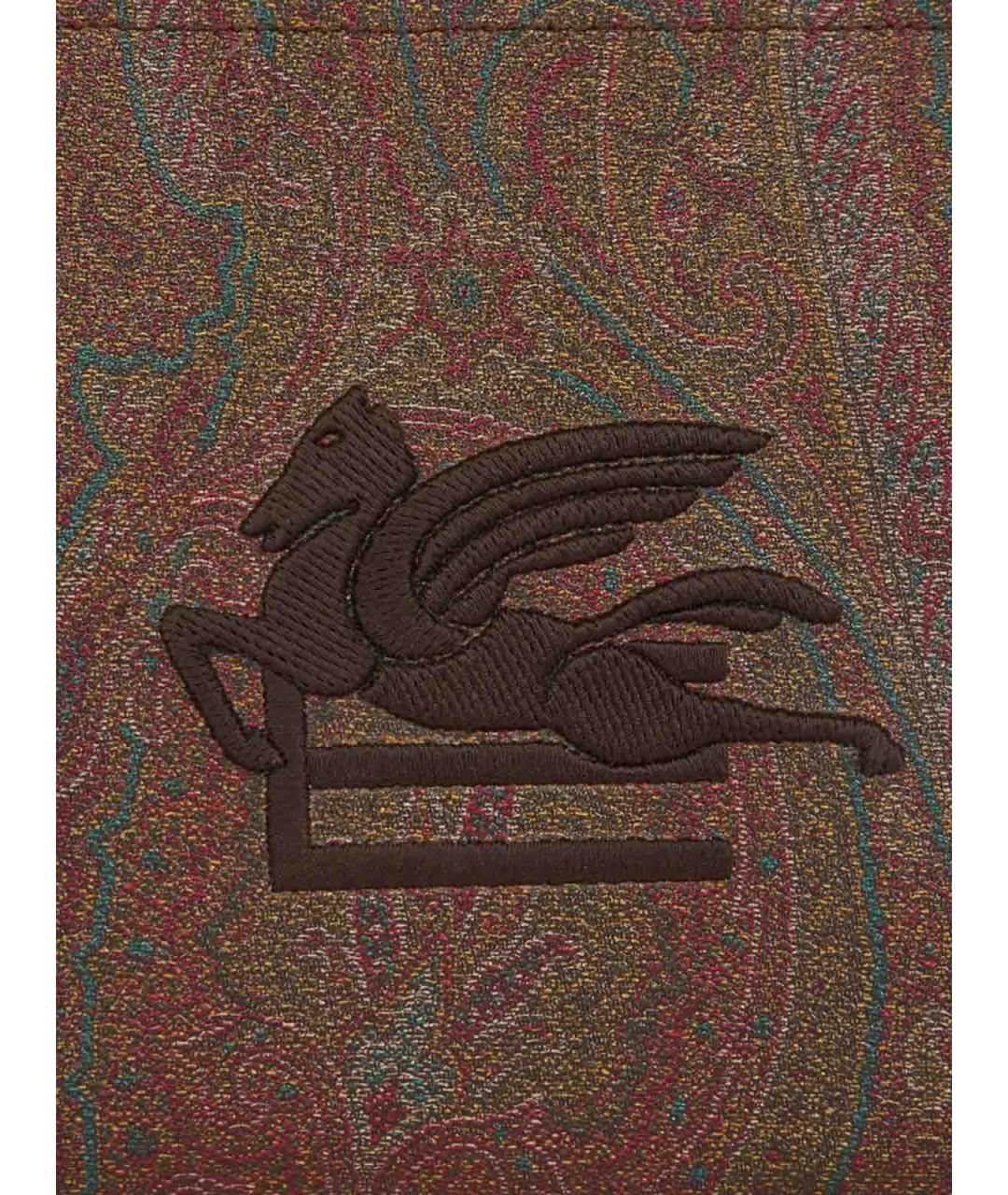 ETRO Коричневая кожаная сумка тоут, фото 2
