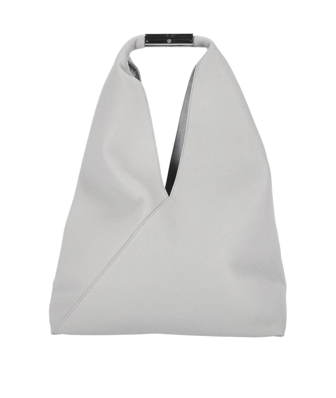MM6 MAISON MARGIELA Серая кожаная сумка через плечо, фото 1