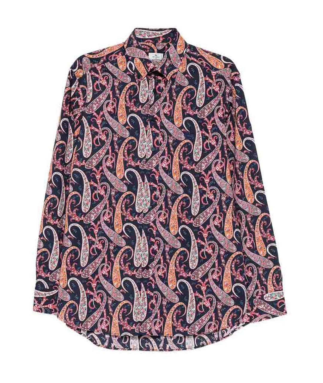 ETRO Синяя хлопковая классическая рубашка, фото 1
