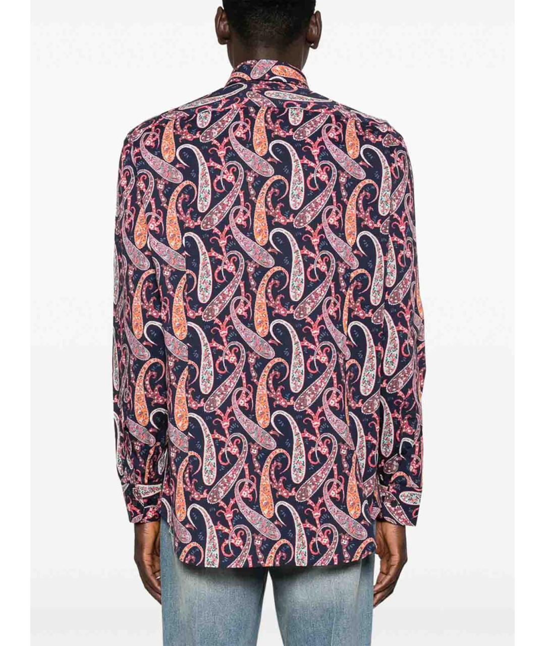 ETRO Синяя хлопковая классическая рубашка, фото 5