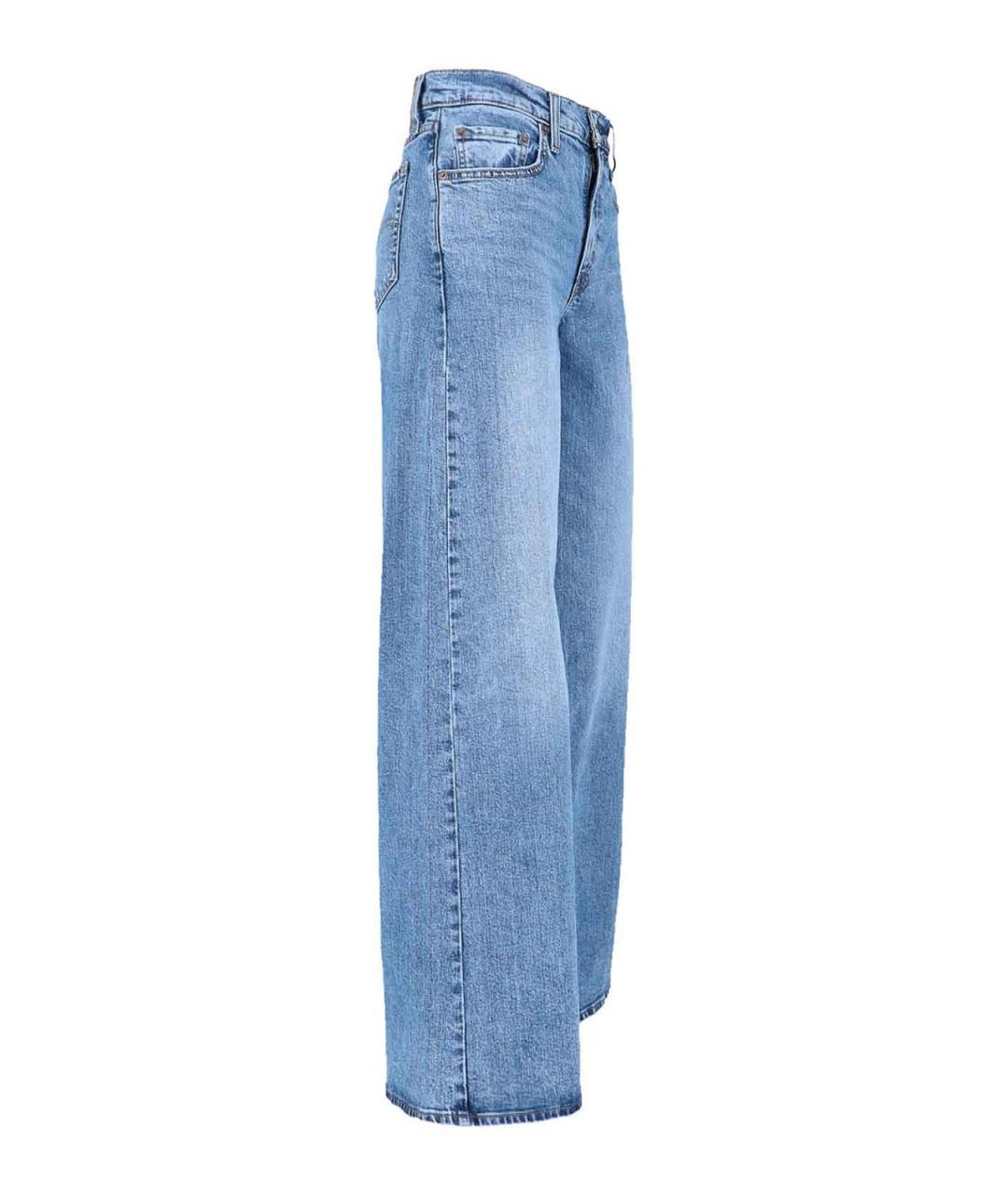 LEVI'S Синие хлопковые прямые джинсы, фото 3