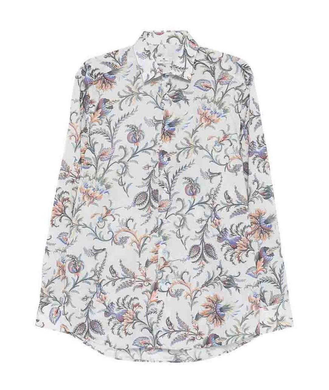 ETRO Синяя хлопковая классическая рубашка, фото 1
