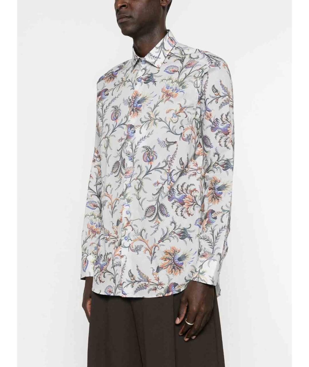 ETRO Синяя хлопковая классическая рубашка, фото 5