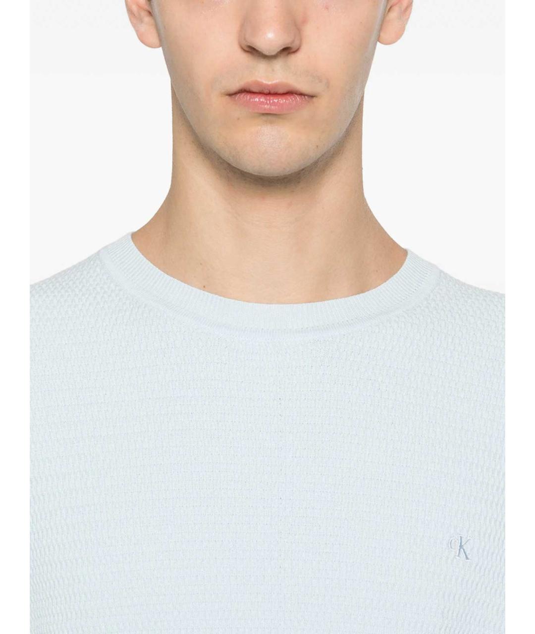 CALVIN KLEIN Синий хлопковый джемпер / свитер, фото 3