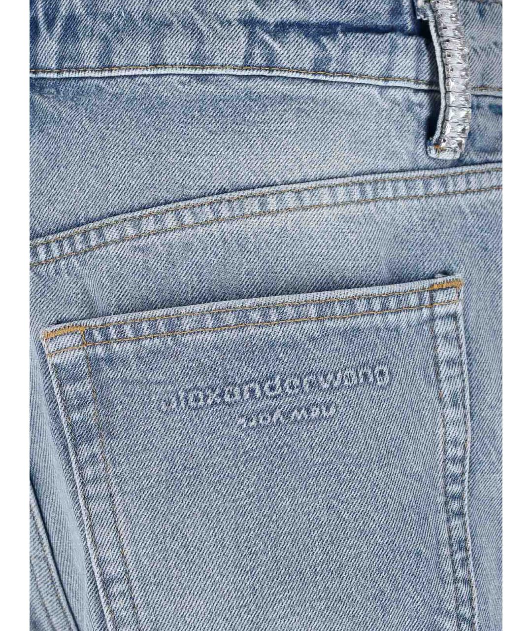 ALEXANDER WANG Синие хлопковые шорты, фото 4