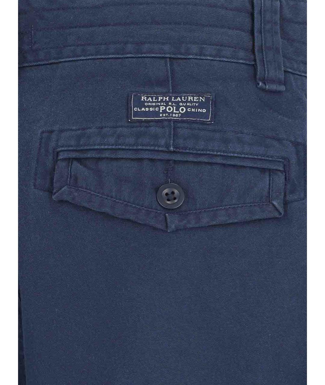 POLO RALPH LAUREN Синие хлопковые шорты, фото 4